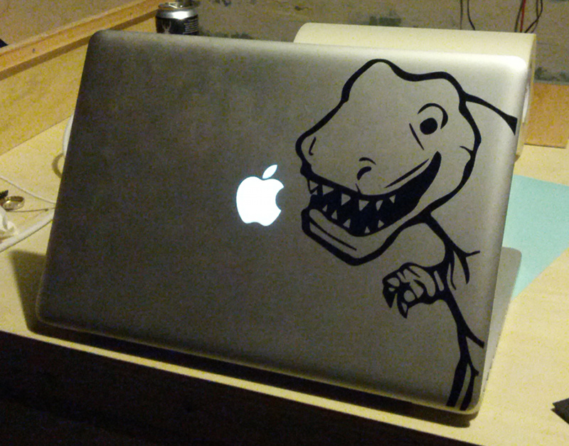 sticker on 2